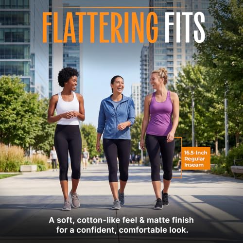 Image of Skechers Women's High Rise Goflex Hw Regular Fit Capri Leggings