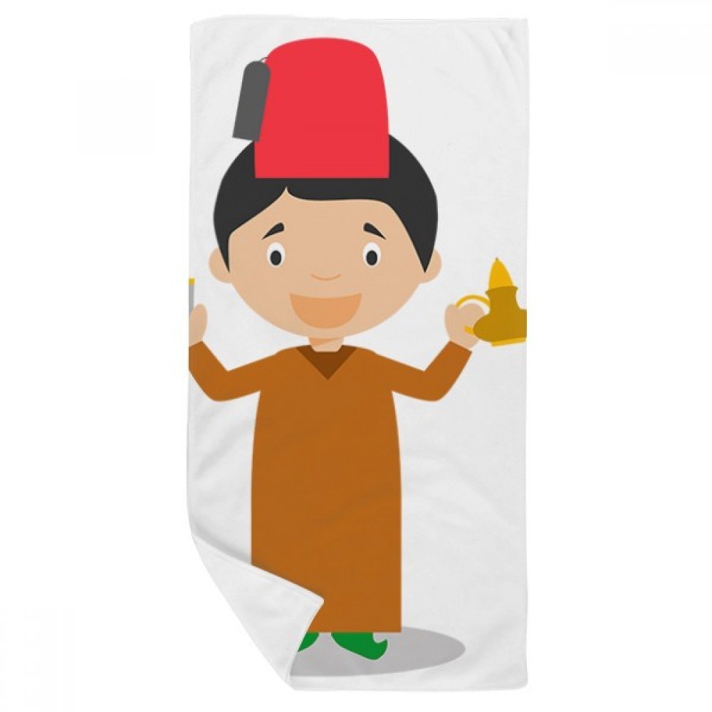 Serviette de bain Maroc 35x70cm douce pour peaux sensibles et essuie-mains