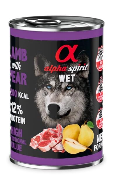 Alpha Spirit Alimento Húmedo Premium Perros 6 latas x 400Gr (Cord...