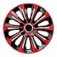 Radzierblende EXTRA Strong schwarz/rot 15 Zoll 4er Set