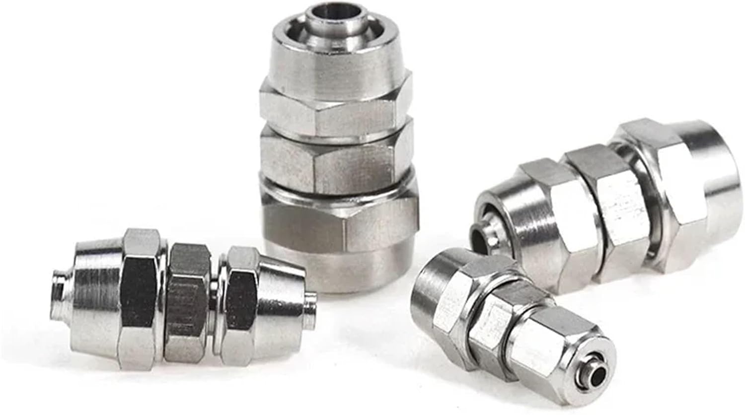 10Pcs PU-4 6 8 10 12 14 16MM OD Hose Tube Connect PU Tube Direct Pneumatic Connector Quick Fast Twist Air Hose Tube Fitting(KPU-8mm,10 PCS)