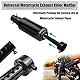 Motorrad-Abgasschalldämpfer Motorrad Schalldämpfer Universal Motorrad Auspuff Schalldämpfer DB Killer Schalldämpfer (60mm) Schwarz Schalldämpferrohr Kompatibel mit 60mm Auspuffrohr