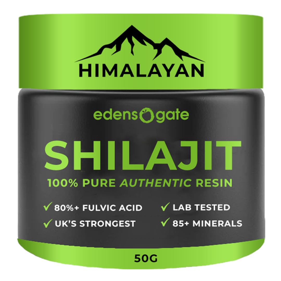 Eden's Gate - Himalayan Shilajit Resin for Energy and Immune System Support - Shilajit Resin Supplement for Men with 85+ Minerals - Vegan & Gluten-Free Shilajit Resin (50g)