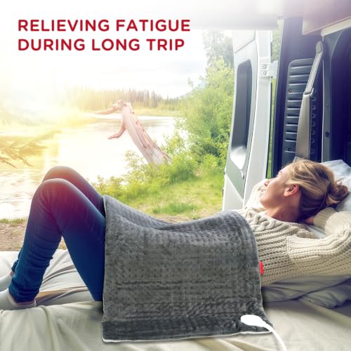 Image of Comfytemp 12V /24V Car Electric Blanket for Back Neck Shoulders Hip 17 inchx33 inch