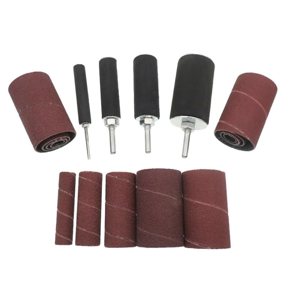 Ctrlzs Sanding Drum Sander Drum Kit Rubber Mandrels Sandpaper For Engraving Woodworking Drill Polishing Rotary