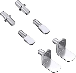 Angoily Metal Shelf Support 60pcs Simple Stainless Steel Metal Shelf Bracket Shelf Bracket Pegs Shelf Support for Office Shelving Brackets