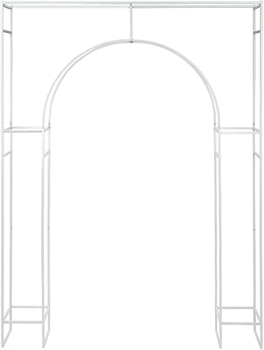 Miniatura 1 de Soporte de telón de fondo de arco de boda, tubo resistente y soporte de fondo de cortina de metal, cortina de boda decoración a mano alzada para