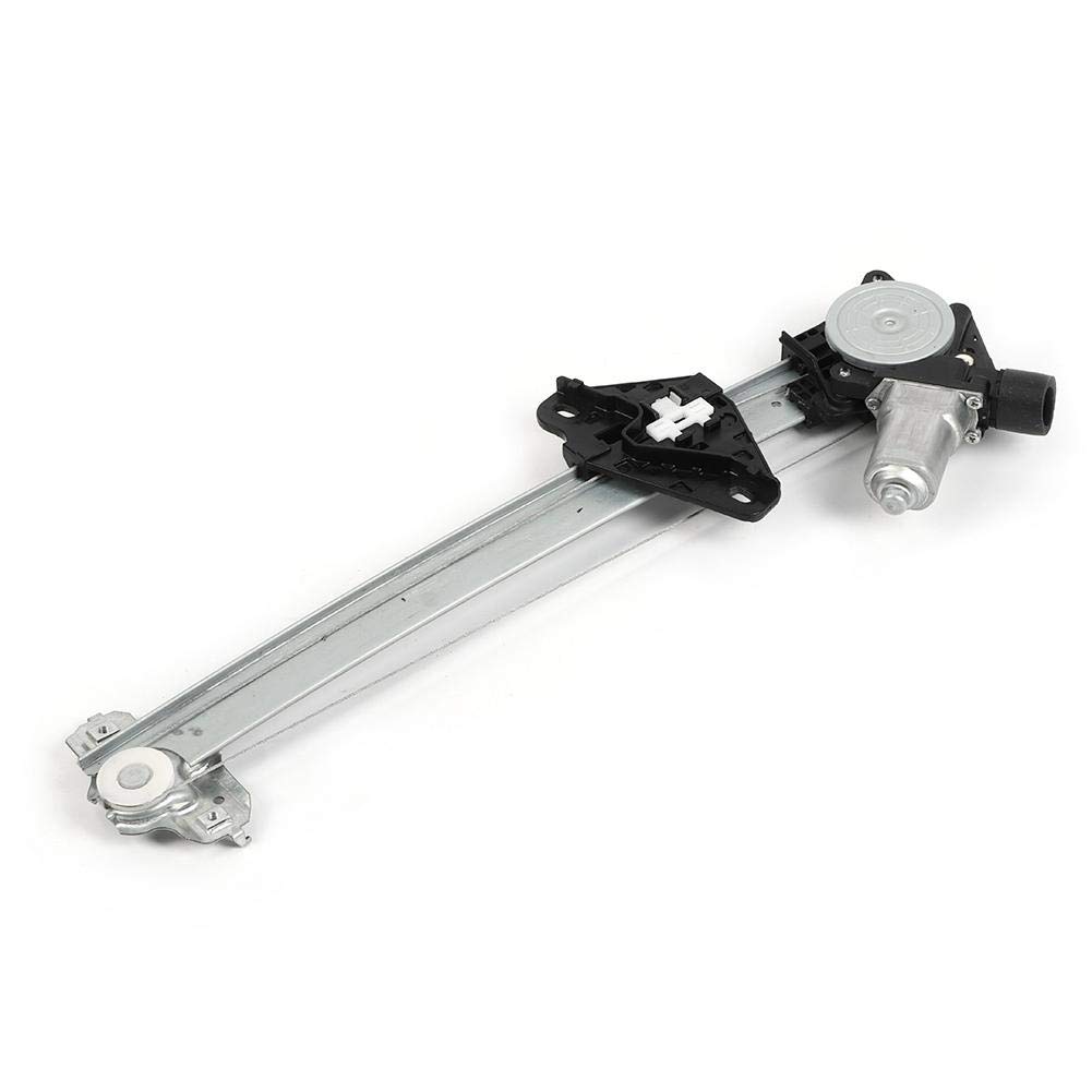 Qiilu Car Left Rear Window Regulator, 72750-TF0-003 Left Rear Window Lifter Regulator with Motor Fits for FIT 2009-2014 Jazz 2013-2014