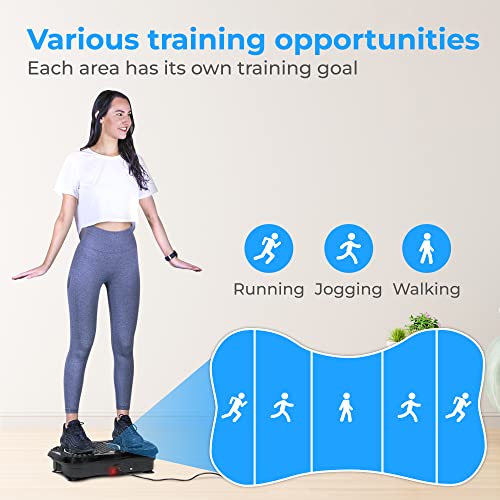 Nuvance Vibrationsplatte, Fitness, Rüttelplatte, Bauchtrainer für Zuhause, Vibrtionsboard, Bluetooth Lautsprecher… – Bild 5
