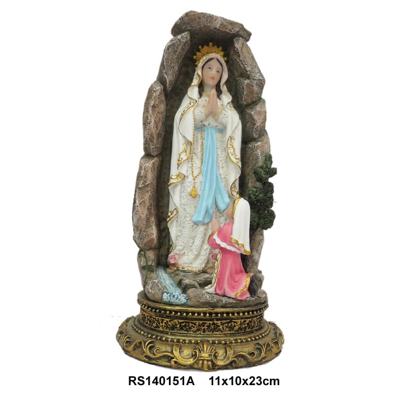 Generic Our Lady of Lourdes Grotto-Mother Mary 10 Inch - Image 3