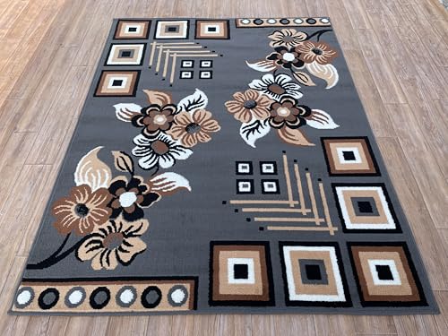 Image of Sifa Carpet Heavy Thikness Quality Carpet for Living Room & Drawing Room Size 8x10 Feet Grey Color Carpet