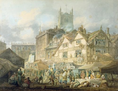 Affiche Toile High Green Queen Square Wolverhampton par Turner 60x90cm