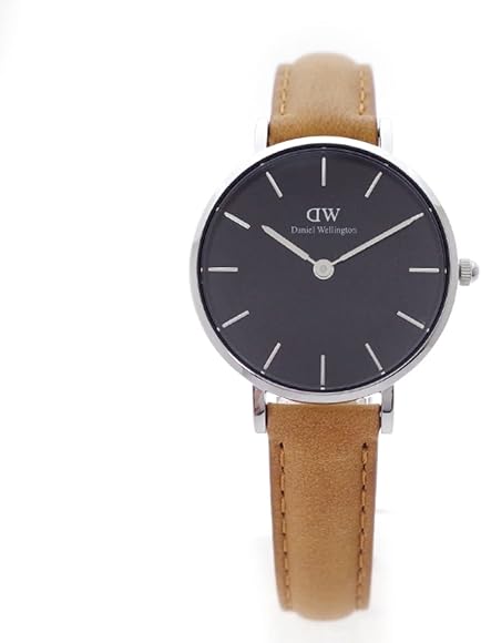 ダニエル ウェリントン DANIEL WELLINGTON 腕時計 DW00100234 DW00600234 シルバー 28mm PETITE  DURHAM ペティット ダラム ブラック [並行輸入品]