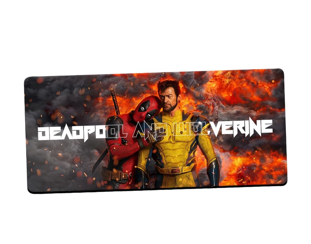 Deapool & Wolverine Full Size Mouse Pad, FHD+, Fade Proof Print, Easily Washable, HQ Premium Textured Microfiber, Non-Slip Rubber Base 11 X 23 inch X 3mm. (B0DCZ6MWKF) Amazon Price History, Amazon Price Tracker
