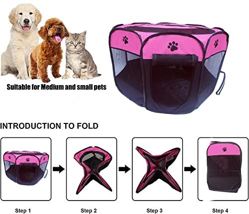 Gommle G-SBPLAYPEN Portable Pet Playpen For Small Cat Dog Puppy Rabbit,Cat Kitten Playpen Indoor Outdoor thumb #4