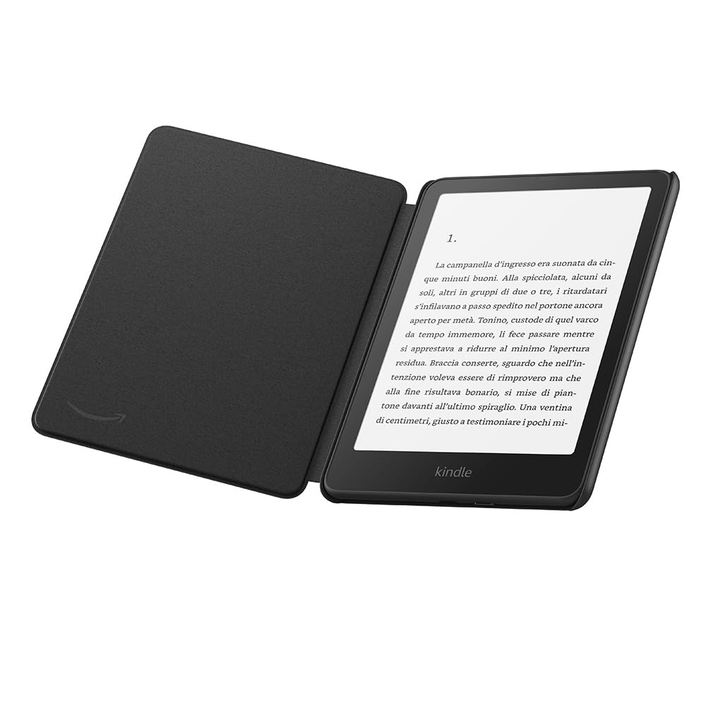 Kindle Paperwhite Signature Edition (versione 2024) da 32 GB senza pubblicità, una custodia in pelle Amazon Premium e un dock di ricarica wireless Made for Amazon