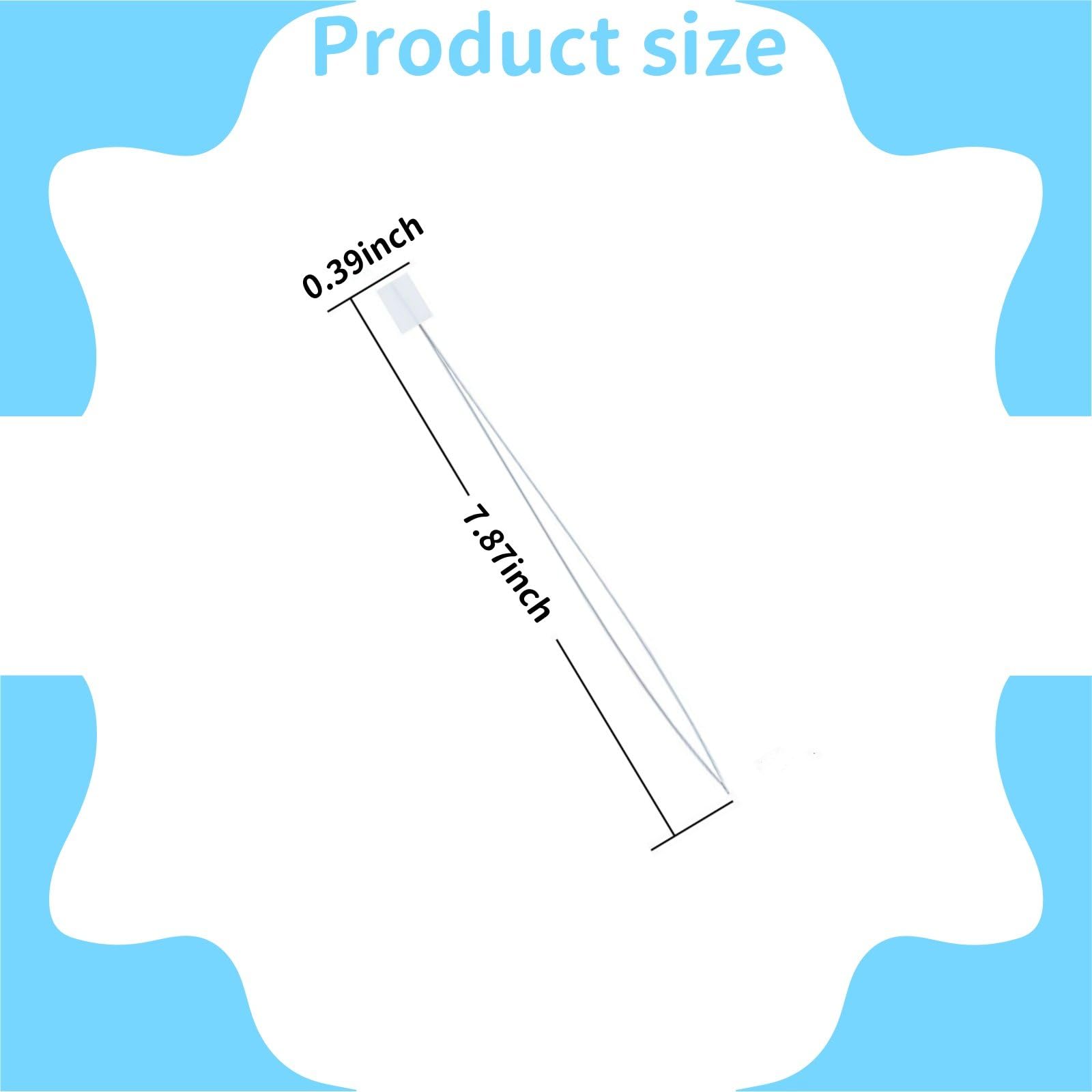 Long Needle Threaders for Punch Needles Embroidery Stitching Craft Tool Sewing Machine Needle Threader Quick Needle Threaders Tool Cross Stitch Supplies (20,7.87 * 0.39inch)