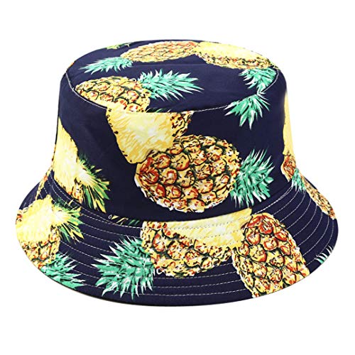 JHKSO Women Summer Beach Reversible Womens Tropical Fruit Bucket Hat Bucket Hat Pattern