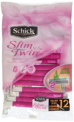 Schick Slim Twin Women's Disposable Razors, 12 ct