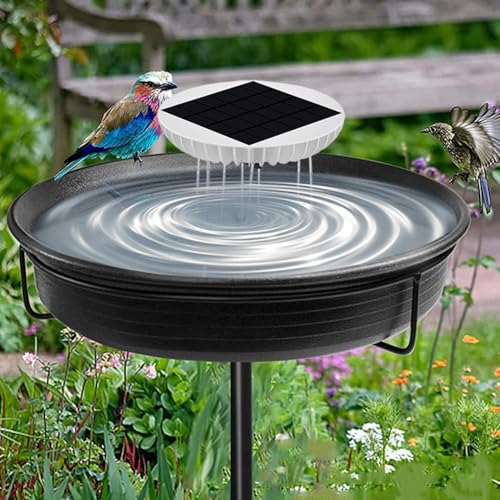 Uneeruiqy Solar Water Wiggler for Bird Bath, Solar Water Agitator, 5V 0.5W Solar Panel Wiggler for Bird Baths, Birdbath Water Agitator for Garden Patio