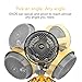 Vornado EXO5 Heavy-Duty Shop Air Circulator Fan with High-Impact Housing, Collapsible Tripod Base, Clamp Attachment, Yellow, 7 In.