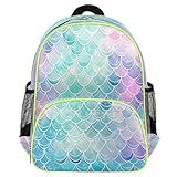 Photo Gallery dusviba zaino per bambini con motivo a squame di sirena, per ragazzi e ragazze, 36 cm, impermeabile, casual, per scuola materna, scuola elementare, leggero, con cinturino sul petto Photo Gallery dusviba zaino per bambini con motivo a squame di sirena, per ragazzi e ragazze, 36 cm, impermeabile, casual, per scuola materna, scuola elementare, leggero, con cinturino sul petto