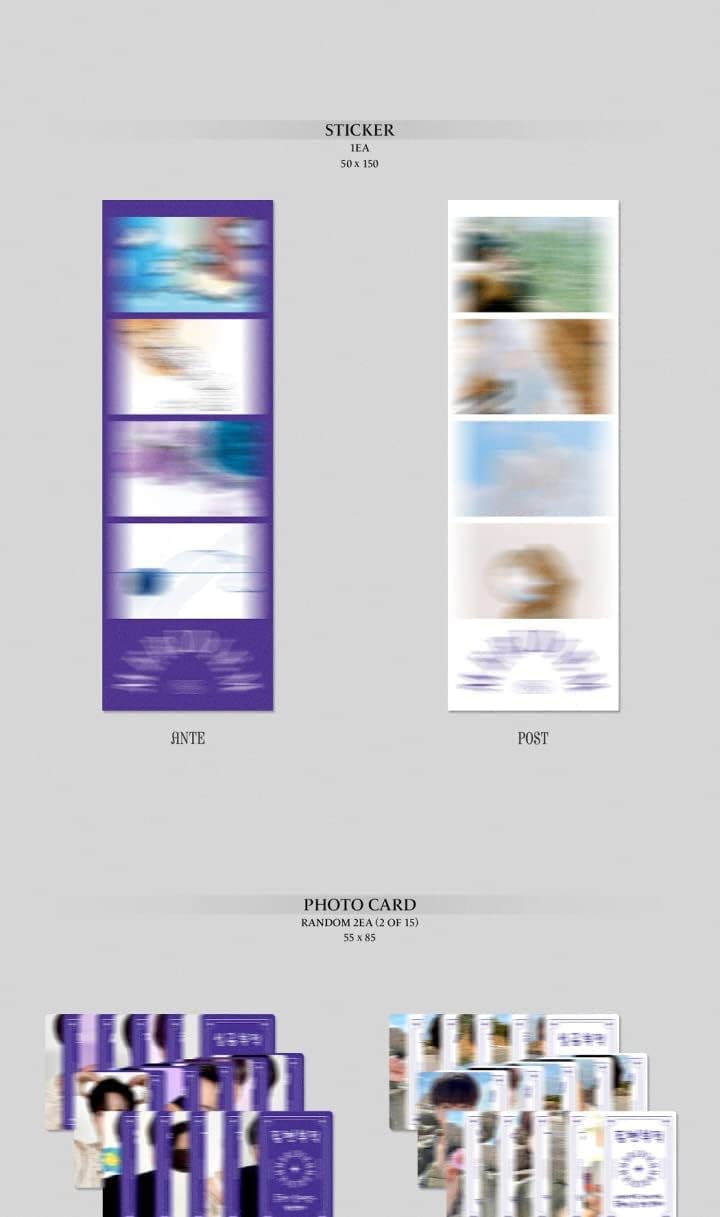 Nu'est KIM JONGHYEON MERIDIEM 1. mini album 2 wersje ZESTAW CD+1p plakat + 72p książeczka fotograficzna + 1p pocztówka + 1ea zakładka + niezbędna zawieszka + naklejka 1ea + 2 szt. karta fotograficzna