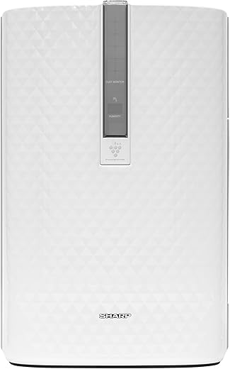 SHARP Air Purifier And Humidifier With Plasmacluster Ion Technology For Medium-Sized Rooms. Odor And True HEPA Filters For Dust, Smoke,...