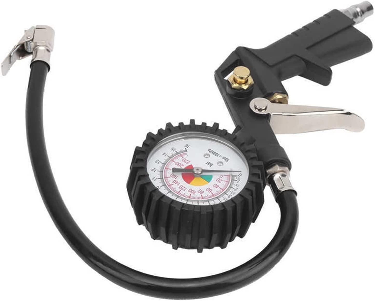 Manometro della Pressione dei Pneumatici Manometro Portatile della Pressione dei Pneumatici Piccola Lega di Alluminio Fit for Cars Fit for Bikes Fit for Carts Fit for Wagons