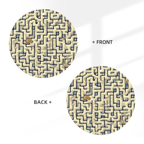 Hojas aromáticas Labyrinth Treasure Map para auto miniatura 3