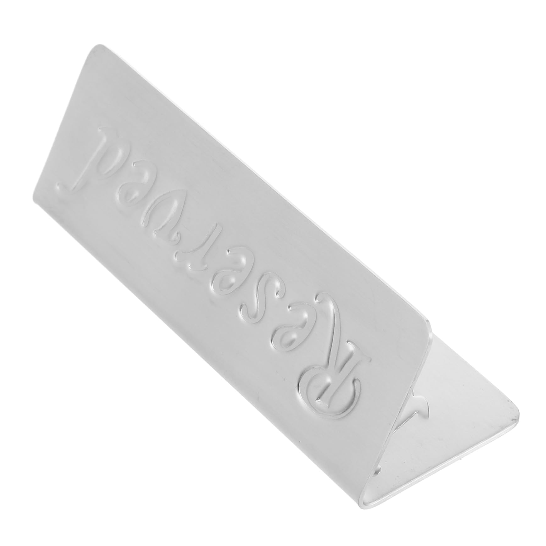 KICHOUSE Stainless Steel Reserved Table Signs Legible Text Enhance Your Event Elegant Seating