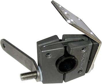 Magma T10-390 Round Rail Boat Grill Mount, 1-1/2 in. Boat Rail