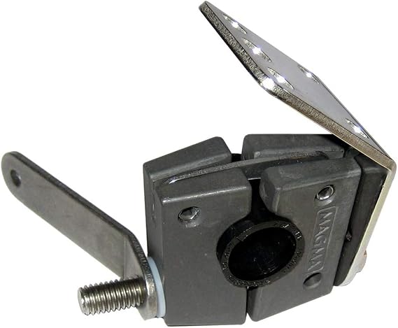 Magma T10-390 Round Rail Boat Grill Mount, 1-1/2 in. Boat Rail