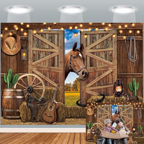 Telón de fondo vaquero occidental de 7x5 pies miniatura 1