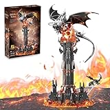 Magic Rings Dark Tower & Fell Beast Building Set for Adults, Compatible with Lego, Ideas Lord Castle Architecture with Light, STEM Christmas Birthday Gift Toy for Kids Boys 8-14 (997 PCS)