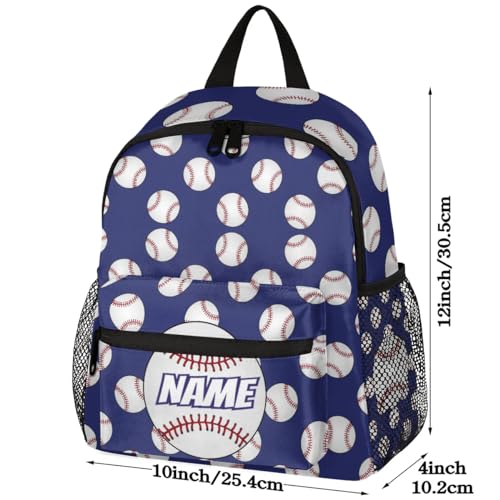 Personalized Toddler Backpack Baseball Sports Boys Mini Shoulder Bag Preschool Backpacks2