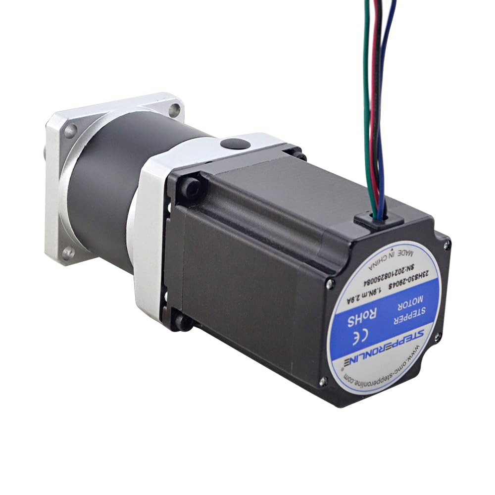 STEPPERONLINE Nema 23 Getriebe Schrittmotor L=76mm 50:1 50arcmin | MG Serie Planetengetriebe