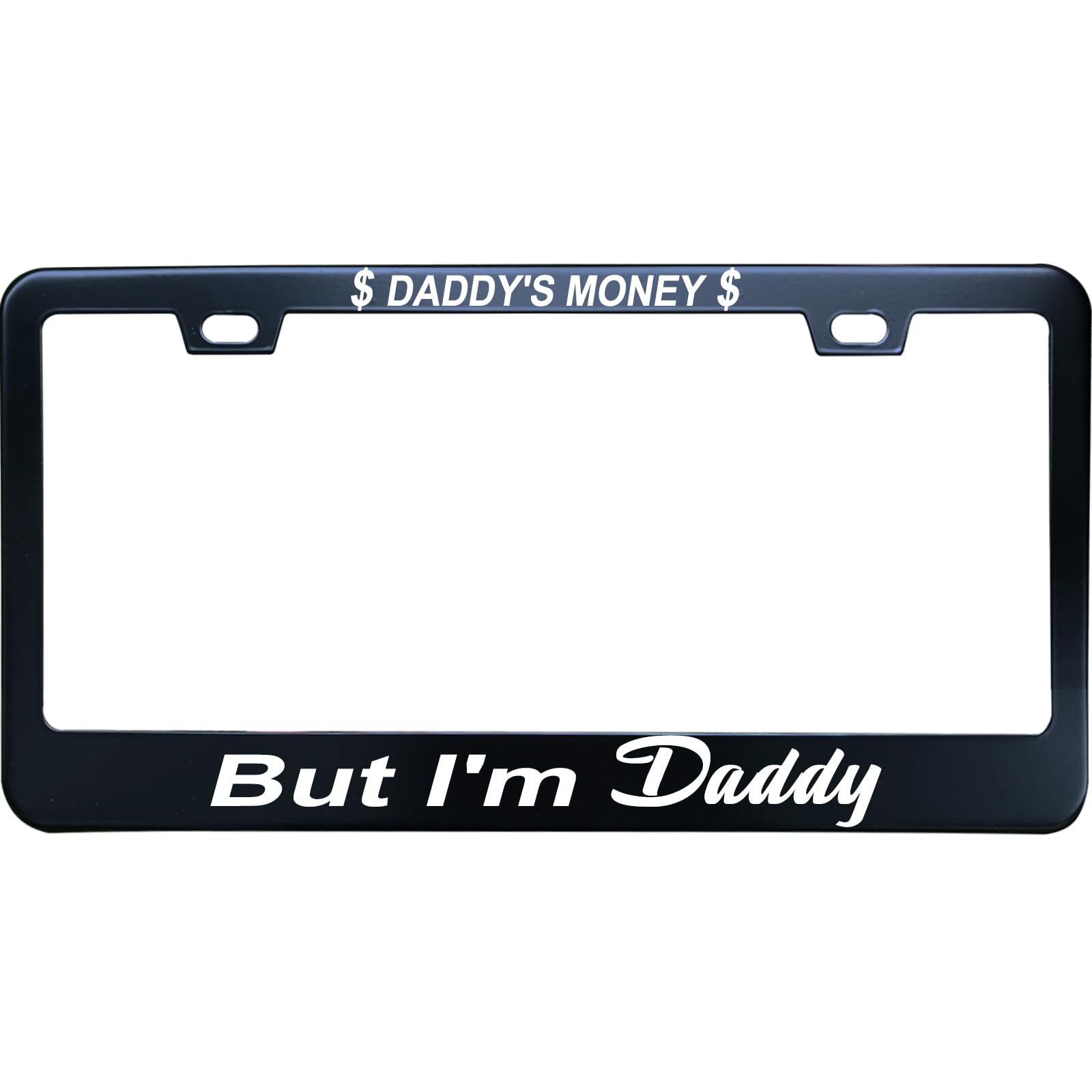 Amazon.com: XHuiZio Daddys Money But I'm Daddy License Plate