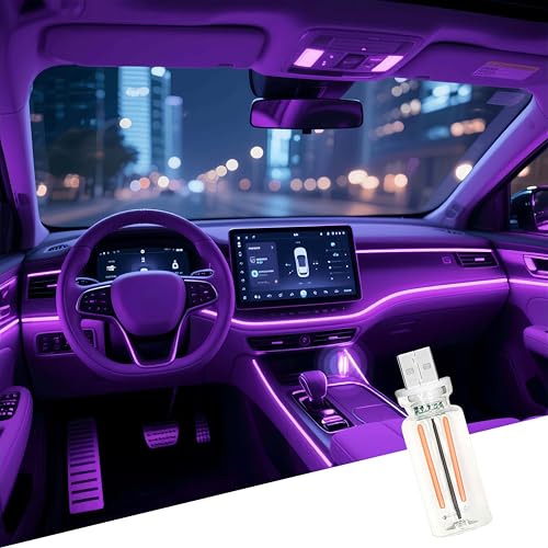Transform Your Space with USB Nightlight! New Touch Bedside Car Atmosphere Light, DIY Romantic Mini Ceramic LED Glass Bottle ?Purple Light?