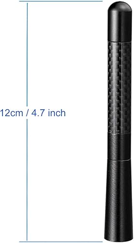 Miniatura 4 de Bingfu Mástil de la antena del soporte del tejado del vehículo reemplazo de la antena del coche de la fibra de carbono de 4,