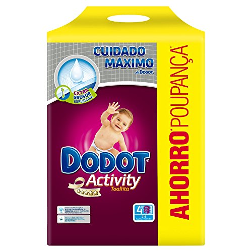Dodot - Activity Toallitas - 4 paquetes 216 toallitas - Pack de 3 (Total 648 toallitas)
