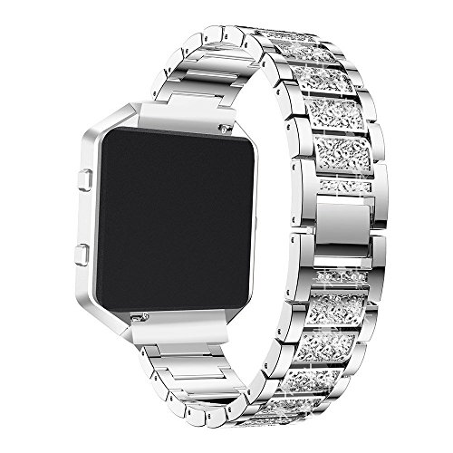 Correa compatible para Fitbit Blaze en acero inoxidable miniatura 3