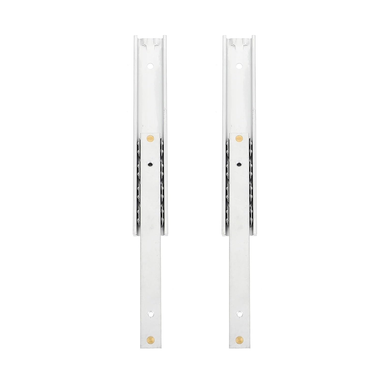 Opigjufd One Color Drawer Slides 2 Pcs 16Mm Wide Slides Aluminum Alloy Drawer Rails Cupboards Cabinets Furniture Miniature Extended Guide Tracks 100Mm For Decor