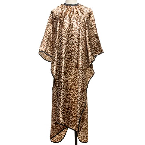 ISSEC Leopard Pattern Salon Hair Cutting Cape Gown Cloth Hairdressing Tools