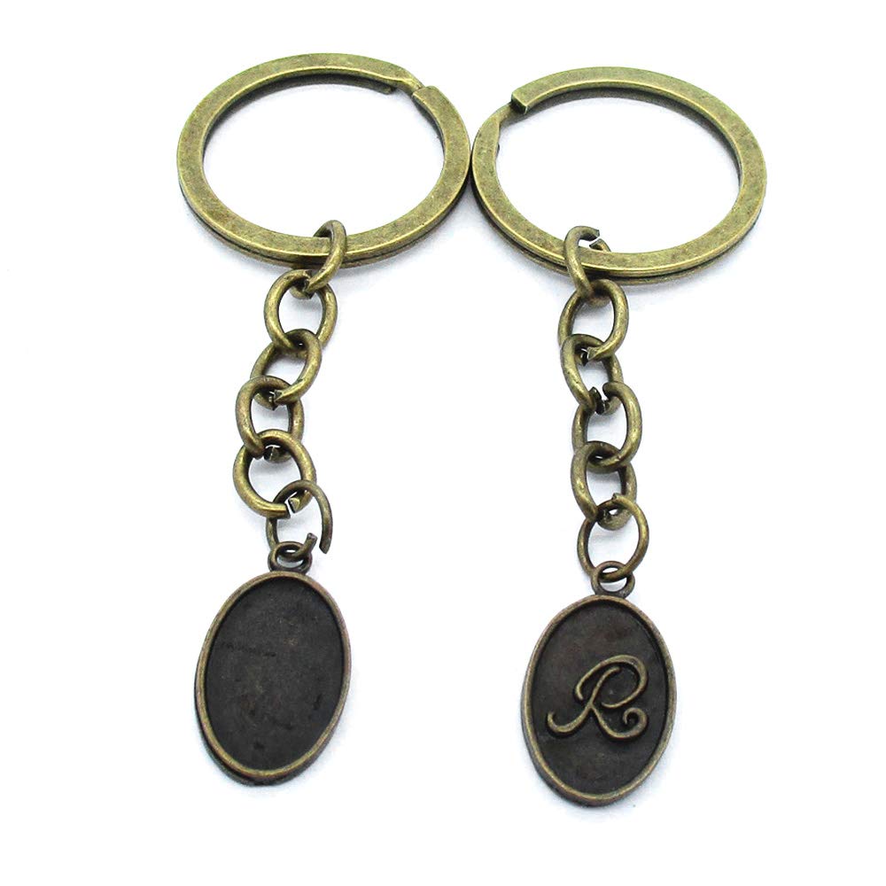 Schlüsselanhänger, Schlüsselanhänger, Ketten, Ringe, Schmuck, Tasche, Charm, AA441, Buchstabe R, Zeichen