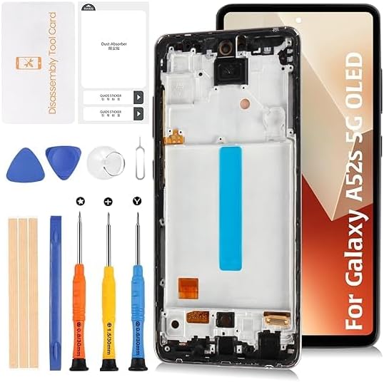 A52s 5G A528 OLED LCD Display +Frame for Samsung Galaxy A52s 5G A528B 6.5" LCD Screen Display Replacement Touch Digitizer Assembly Kit