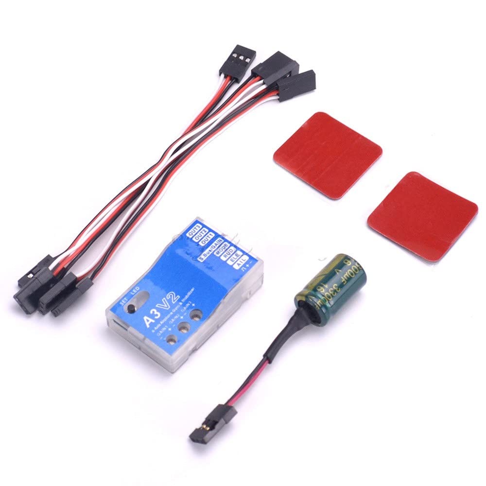 RC accessori per elicotteri For A3 V2 Aereo Stabilizzatore del controllore di volo giroscopico a 3 assi di alta qualità for aereo RC Elicottero ad ala fissa ad ala fissa Accessori sostituibili ( Color