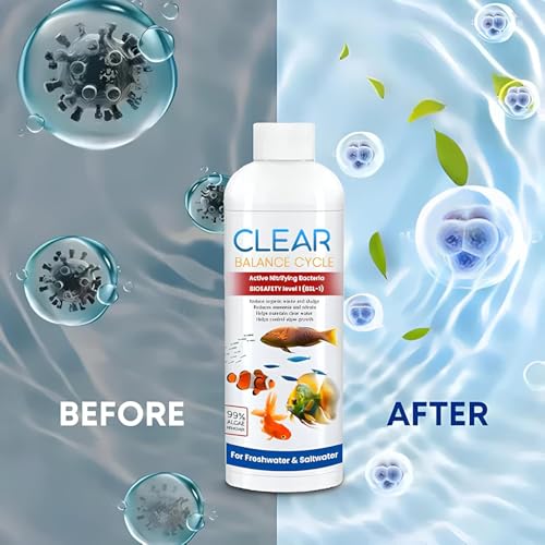 Image of Beyond Fill Fish Tank Water Cleaner Suitable for Fresh Water | Cloudy Water Remover for Crystal Clear Aquarium Water| Cleaner Balance Cycle for Fish Tank (Pack of 1 (100ml))