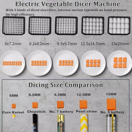 QLXYYFC Kommerzieller Gemüsewürfelschneider, Schneidemaschine, Obstzerkleinerer, Gemüsezerkleinerer Für Den Gewerblichen Heimgebrauch 7 QLXYYFC Kommerzieller Gemüsewürfelschneider, Schneidemaschine, Obstzerkleinerer, Gemüsezerkleinerer Für Den Gewerblichen Heimgebrauch