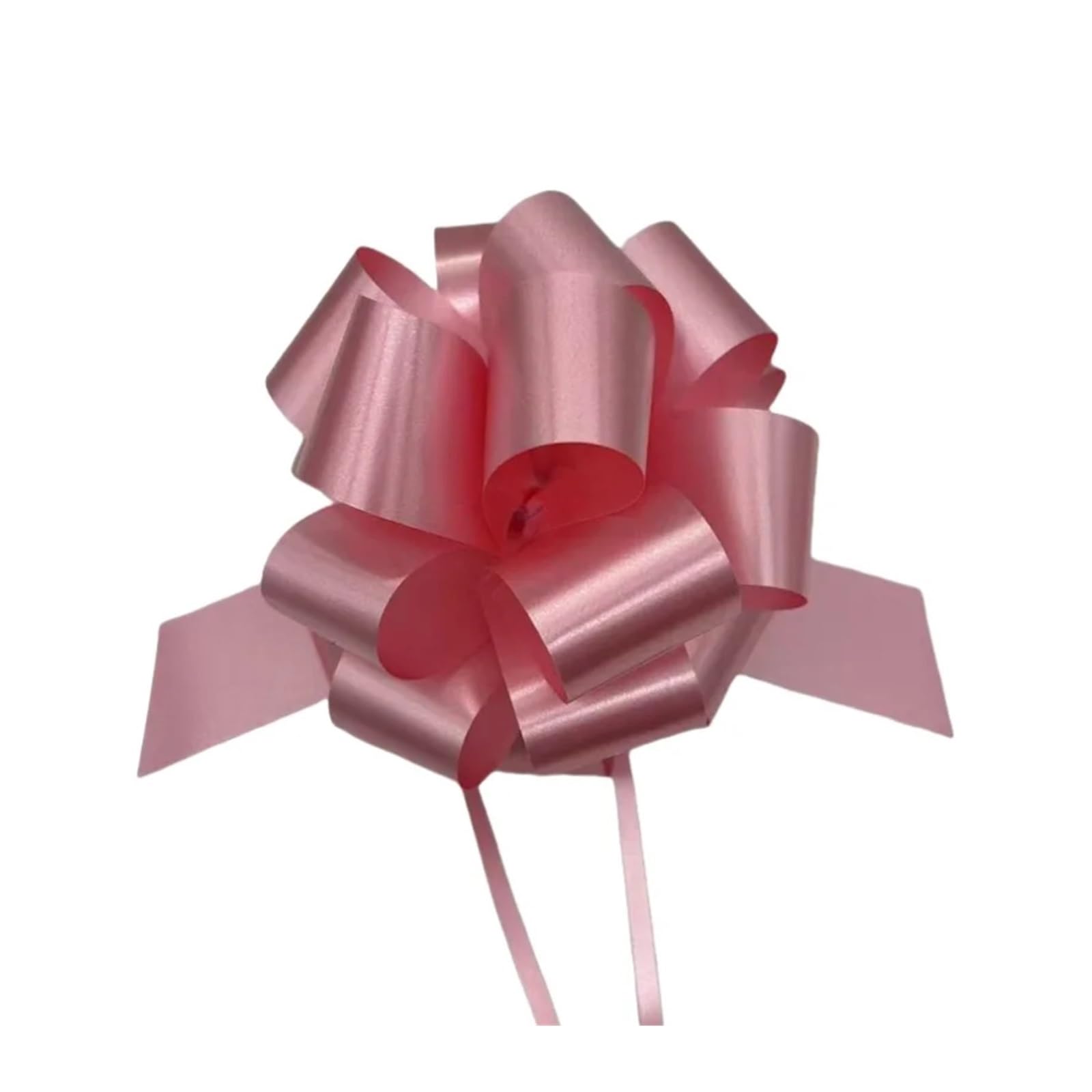 Xinglongs Bows for Gift Wrapping 60PCS Pull Bow Large 5. Inch Gift Wrapping String Bows with Ribbon for Easter Presents Wedding Basket(Pink)